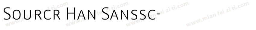 Sourcr Han Sanssc字体转换
